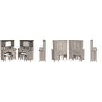 Coiffeuse de ferme, Table de toilette, Ensemble de coiffeuse, Tabouret inclus