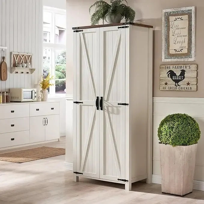 Meuble de Rangement Ferme, Armoire, Garde-Manger Rustique, Rangement Polyvalent