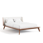 Ensemble de chambre bas de gamme avec fauteuil à oreilles en bouclette du milieu du siècle