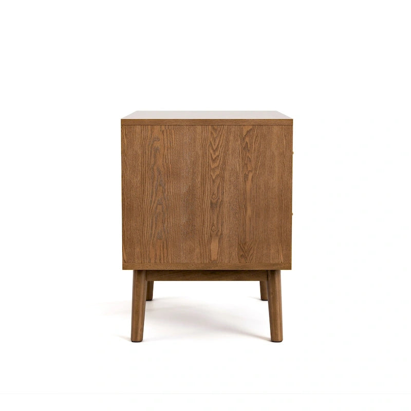 Ensemble de chambre bas de gamme avec fauteuil à oreilles en bouclette du milieu du siècle
