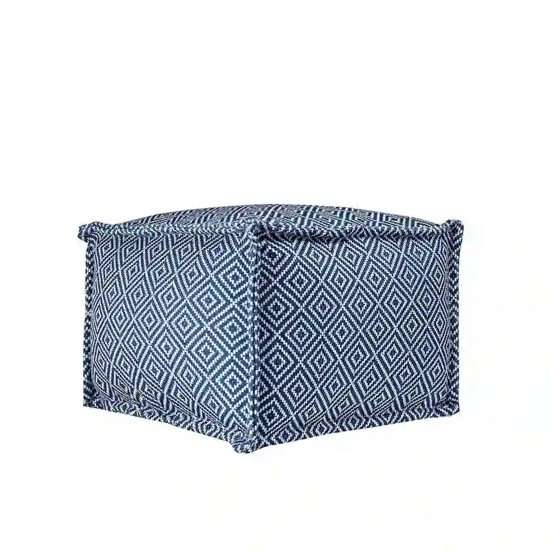 Pouf Ottoman Intérieur/Extérieur à Motif Aztèque