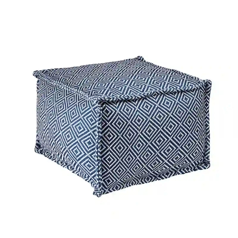 Pouf Ottoman Intérieur/Extérieur à Motif Aztèque