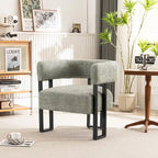 Fauteuil d'appoint individuel en velours Teddy Rembourré, fauteuil moderne d'angle rembourré en bouclette pour salon et chambre