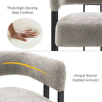 Fauteuil d'appoint individuel en velours Teddy Rembourré, fauteuil moderne d'angle rembourré en bouclette pour salon et chambre