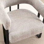 Fauteuil d'appoint individuel en velours Teddy Rembourré, fauteuil moderne d'angle rembourré en bouclette pour salon et chambre