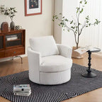 Fauteuil pivotant en velours côtelé moderne, lot de 1