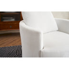Fauteuil pivotant en velours côtelé moderne, lot de 1