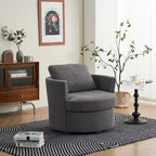 Fauteuil pivotant en velours côtelé moderne, lot de 1