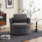 Fauteuil pivotant en velours côtelé moderne, lot de 1