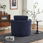 Fauteuil pivotant en velours côtelé moderne, lot de 1