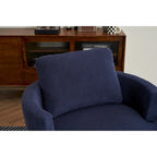 Fauteuil pivotant en velours côtelé moderne, lot de 1