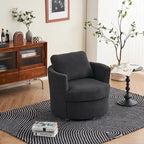 Fauteuil pivotant en velours côtelé moderne, lot de 1