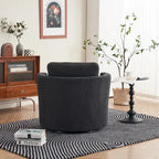 Fauteuil pivotant en velours côtelé moderne, lot de 1