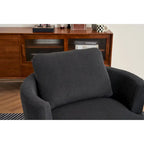 Fauteuil pivotant en velours côtelé moderne, lot de 1