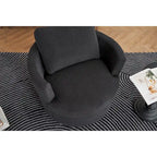 Fauteuil pivotant en velours côtelé moderne, lot de 1