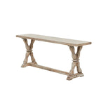 Console ou banc en bois avec des accents vieillis - Marron