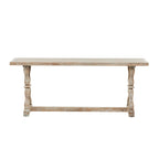 Console ou banc en bois avec des accents vieillis - Marron