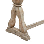 Console ou banc en bois avec des accents vieillis - Marron