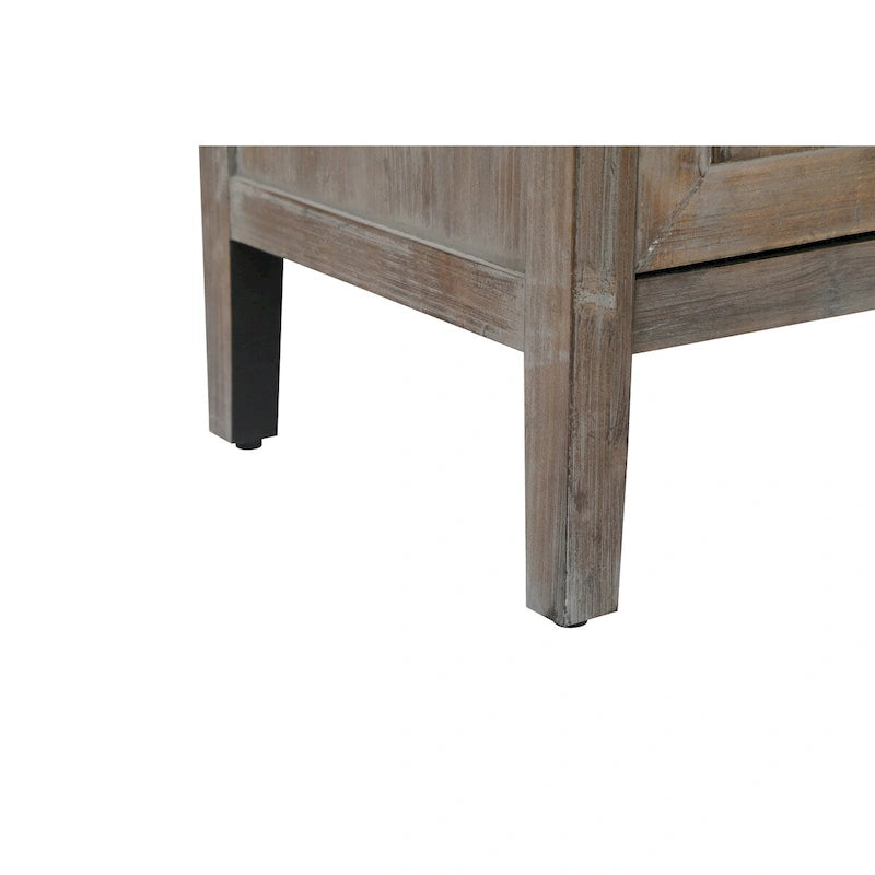 Buffet en Bois 4 Portes, Sergé, Style Américain Vintage