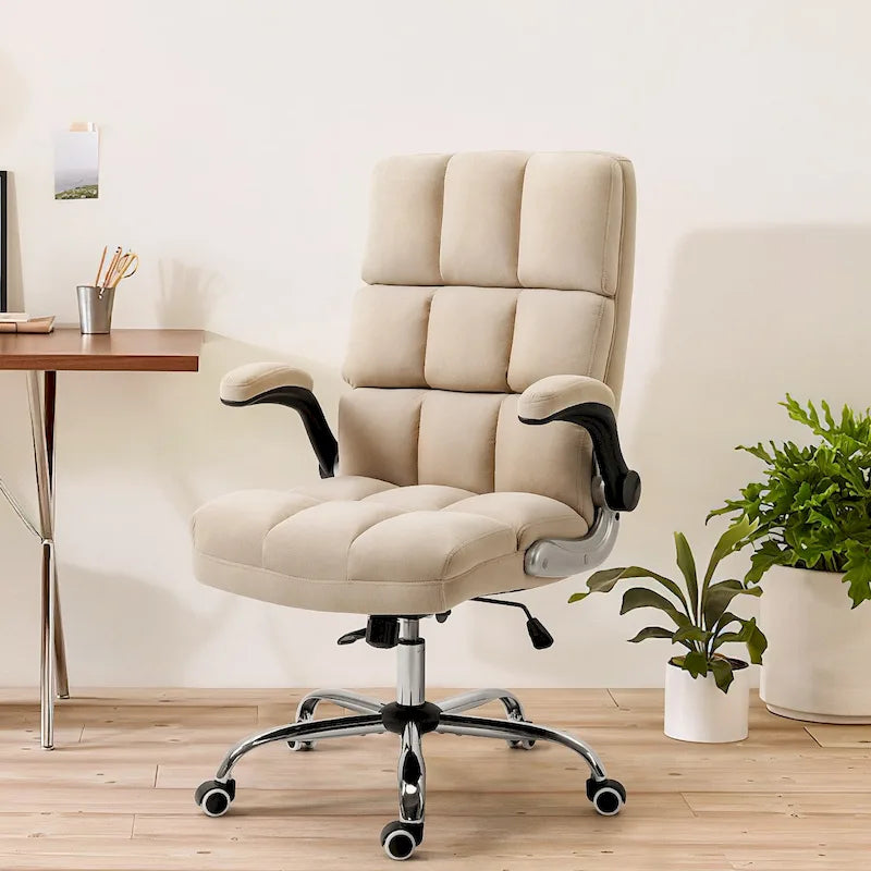 Chaise de Bureau en Velours Fauteuil de Bureau de Direction