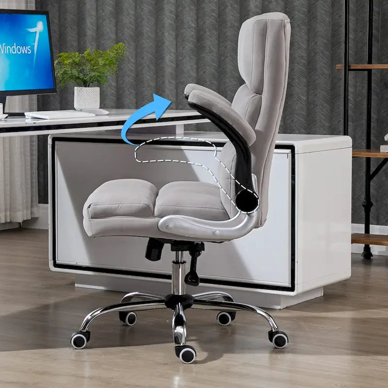 Chaise de Bureau en Velours Fauteuil de Bureau de Direction