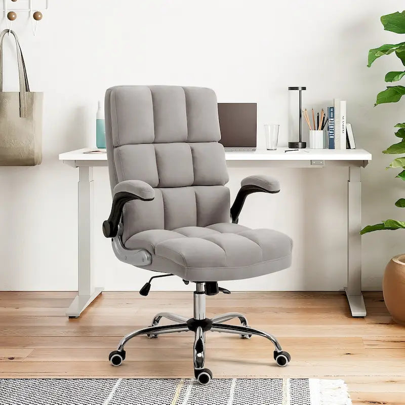 Chaise de Bureau en Velours Fauteuil de Bureau de Direction