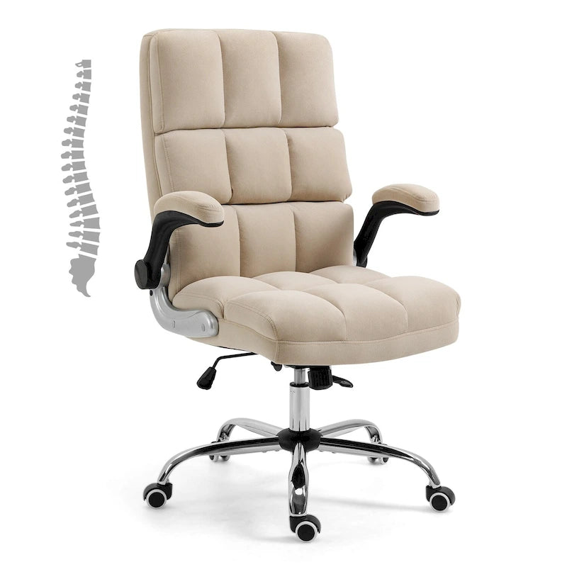 Chaise de Bureau en Velours Fauteuil de Bureau de Direction