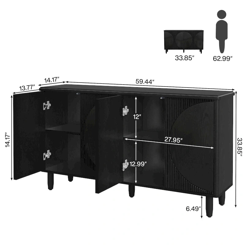 Bahut de rangement moderne pour salle à manger