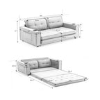 Causeuse capitonnée pliable avec lit de canapé convertible escamotable