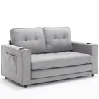 Causeuse capitonnée pliable avec lit de canapé convertible escamotable
