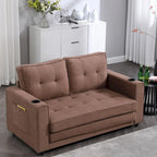 Causeuse capitonnée pliable avec lit de canapé convertible escamotable