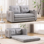Causeuse capitonnée pliable avec lit de canapé convertible escamotable