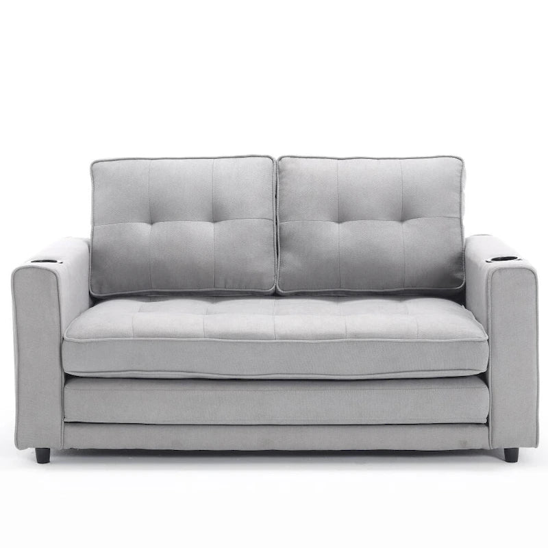 Causeuse capitonnée pliable avec lit de canapé convertible escamotable