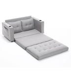 Causeuse capitonnée pliable avec lit de canapé convertible escamotable