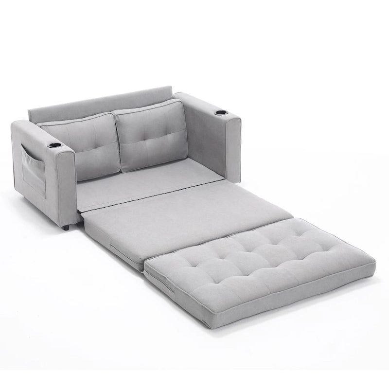 Causeuse capitonnée pliable avec lit de canapé convertible escamotable