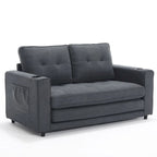 Causeuse capitonnée pliable avec lit de canapé convertible escamotable